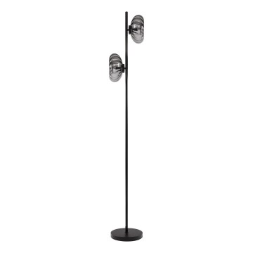 Osram - Stehleuchte DECOR SMOKE 2xE14/12W/230V schwarz/rauchgrau