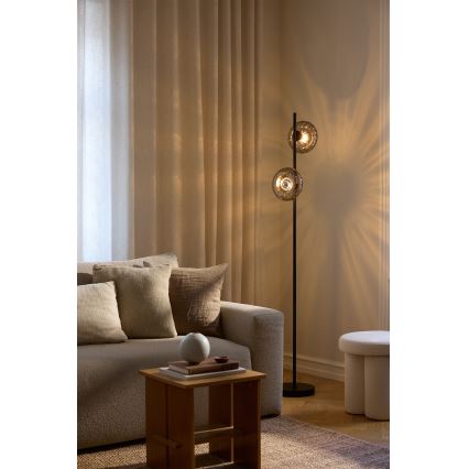 Osram - Stehleuchte DECOR SMOKE 2xE14/12W/230V schwarz/rauchgrau