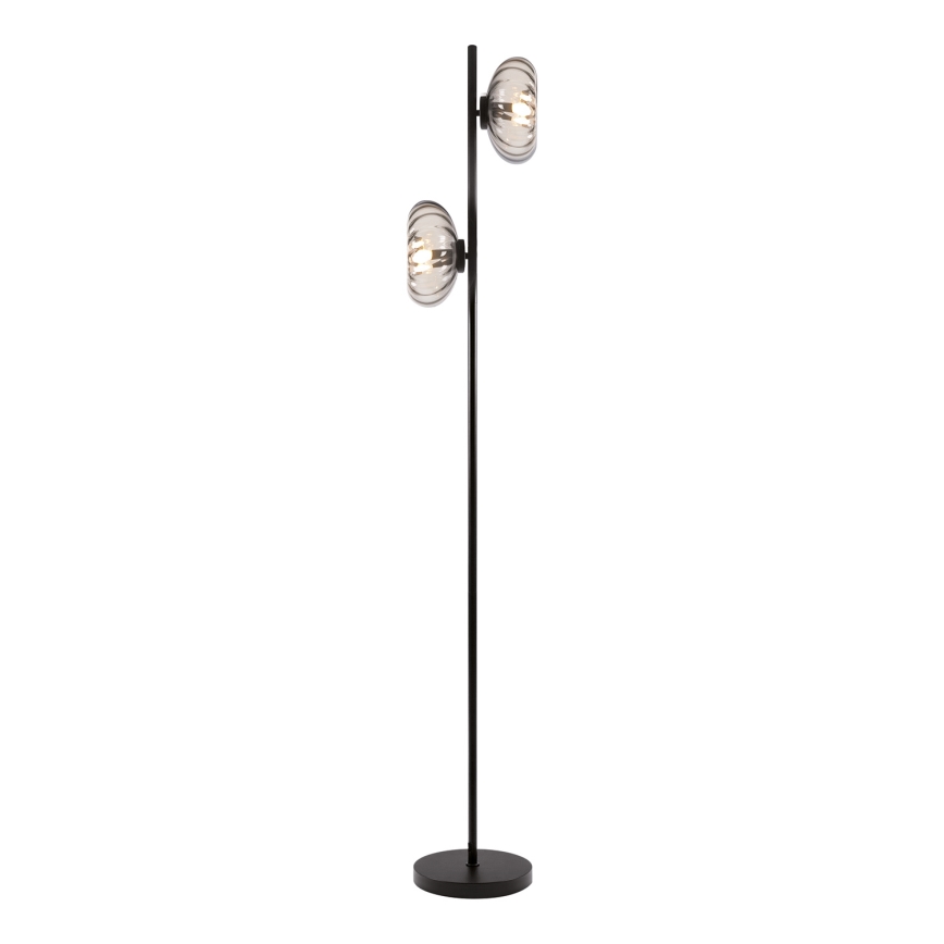 Osram - Stehleuchte DECOR SMOKE 2xE14/12W/230V schwarz/rauchgrau