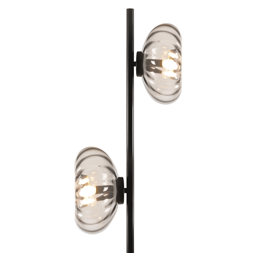 Osram - Stehleuchte DECOR SMOKE 2xE14/12W/230V schwarz/rauchgrau