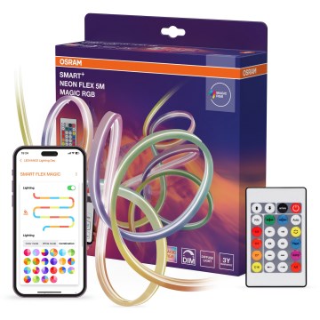 Osram - Striscia LED RGB dimmerabile per esterni SMART+ MAGIC 5m LED/24W/230V IP44 Wi-Fi+ con telecomando