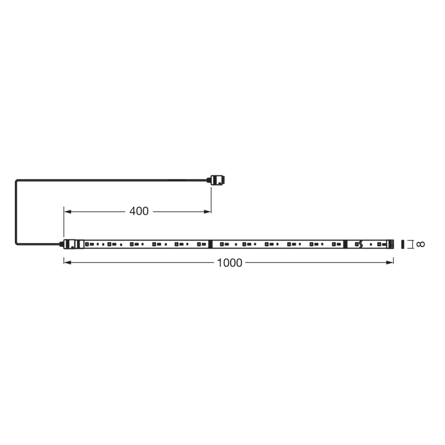 Osram - Striscia LED SMART+ FLEX RGB+TW dimmerabile 1m LED/3,4W/230V 2700-6500K Wi-Fi