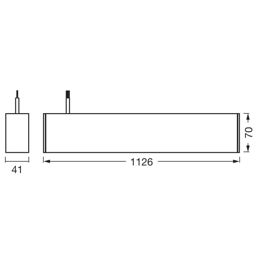 Osram - Suspension LED dimmable sur câble OFFICE LINE LED/42W/230V 4000K 112,6 cm blanc