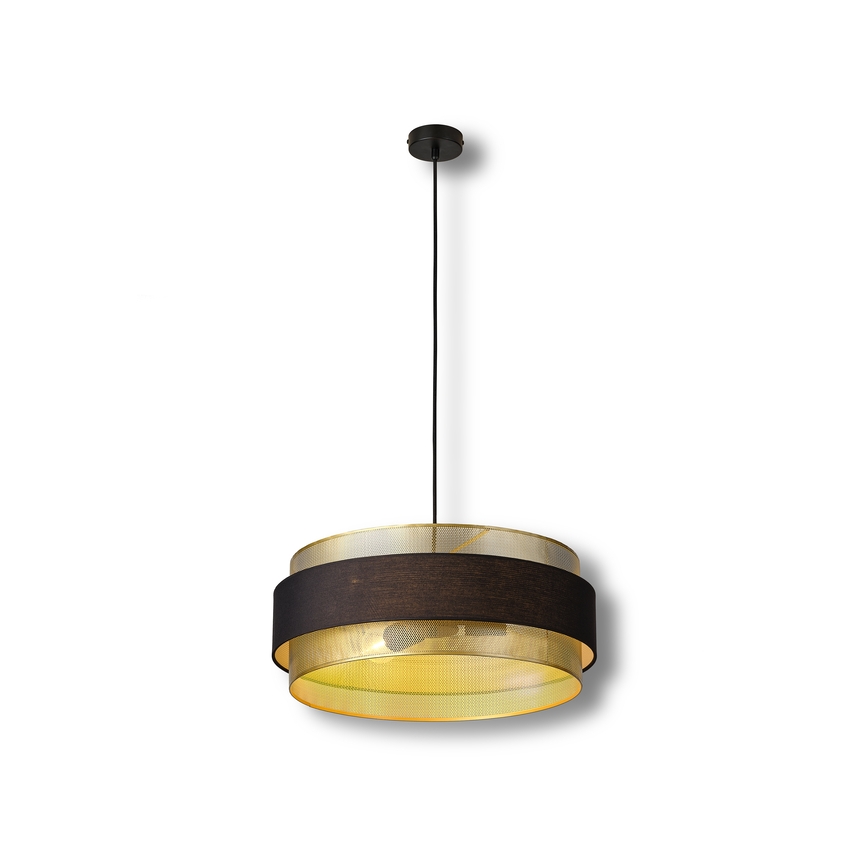 Osram - Suspension sur câble DECOR HORNET 3xE27/10W/230V Ø 50 cm noir/doré