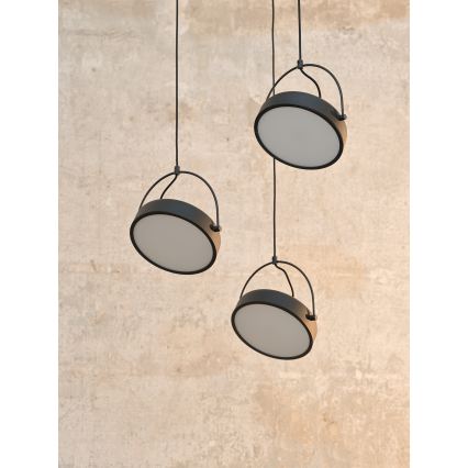 Osram - Suspension sur câble DECOR PUCK 3xLED/12W/230V noire