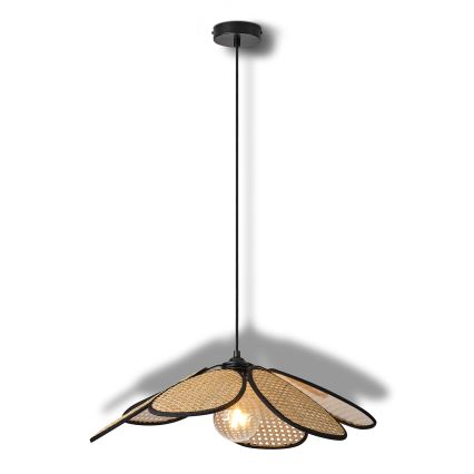 Osram - Suspension sur câble DECOR RATTAN 1xE27/15W/230V Ø 58 cm beige/noir