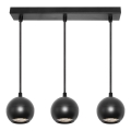 Osram - Suspension sur câble SPOT SPHERAL 3xGU10/6W/230V noire