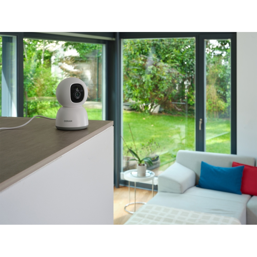 Osram - Telecamera da interno smart 360° con sensore 2K SMART+ 230V Wi-Fi