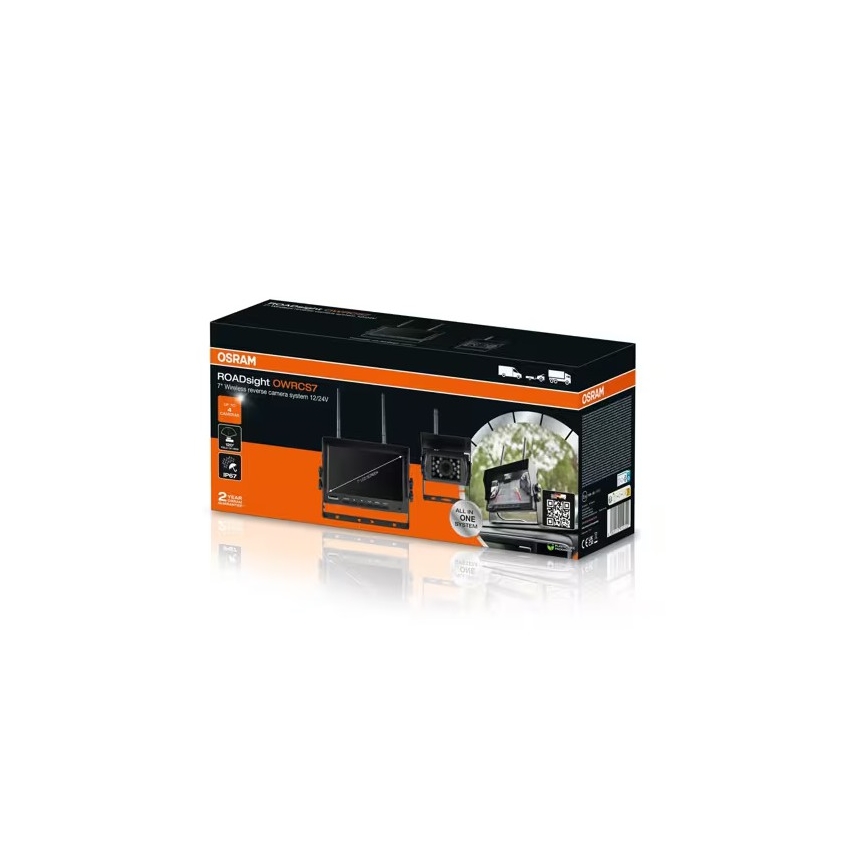 Osram - Telecamera per retromarcia ROADSIGHT OWRCS7 Full HD 1080p 12/24V IP67