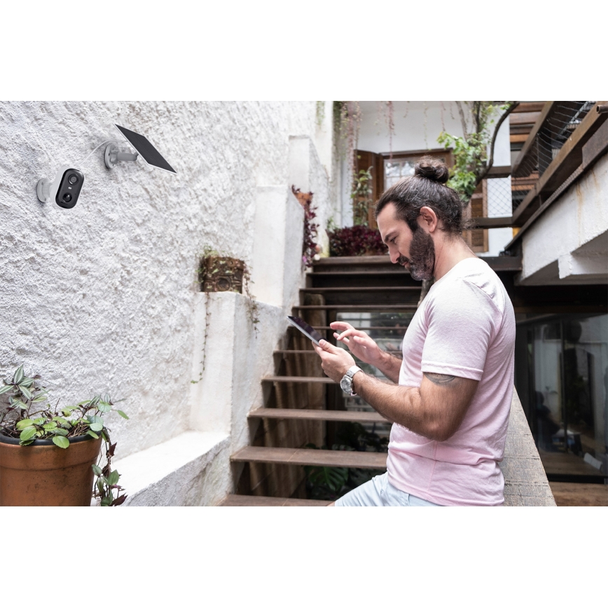 Osram - Telecamera solare intelligente con sensore 2K SMART+ 5V 5200 mAh IP66 Wi-Fi