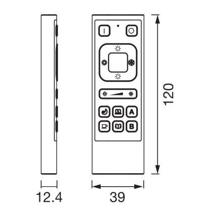 Osram - Télécommande SMART+ 3,7 V Wi-Fi 600 mAh