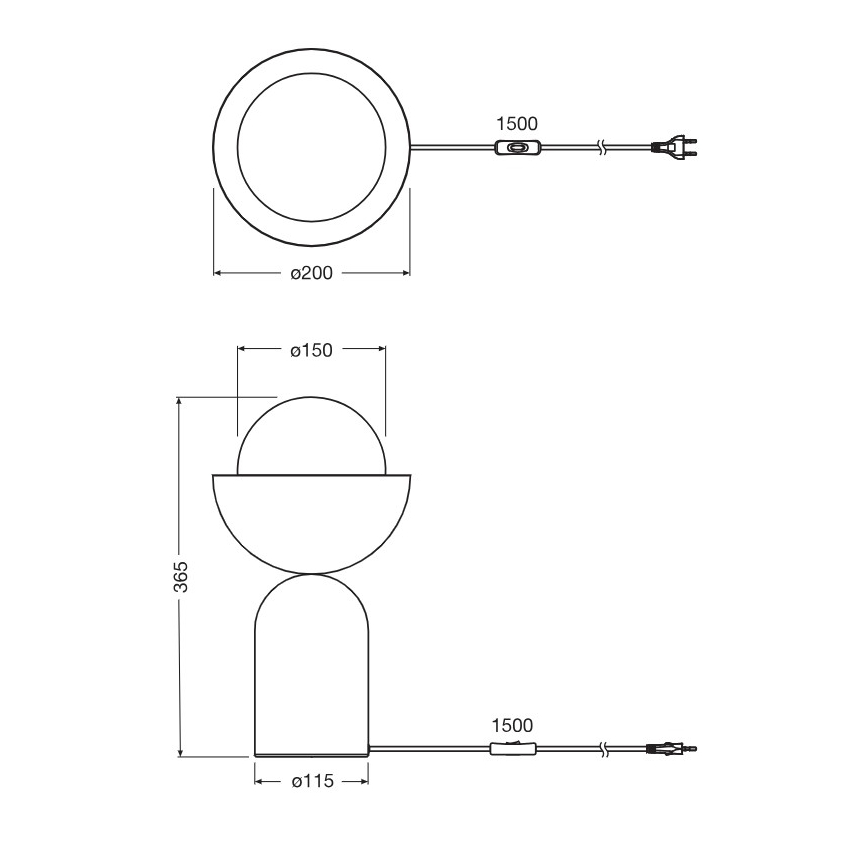 Osram - Tischlampe DECOR BOWL 1xE14/25W/230V blau/rosa
