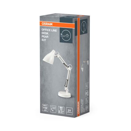 Osram - Tischlampe DESK LINE 1xE27/11W/230V weiß