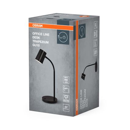 Osram - Tischleuchte DESK LINE 1xGU10/9W/230V schwarz