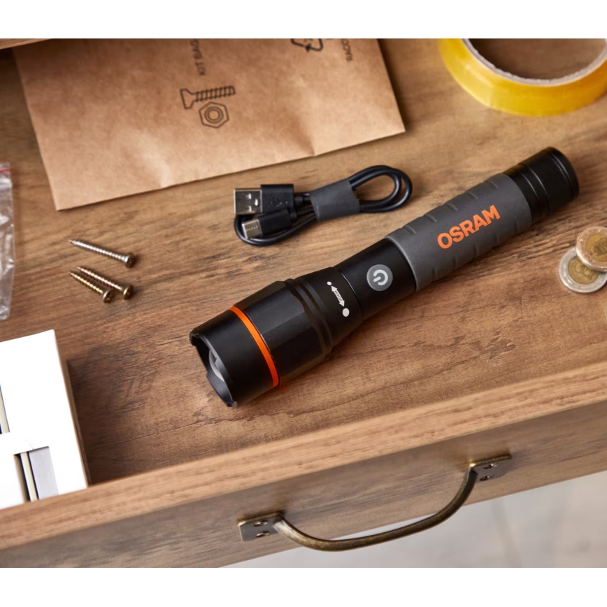 Osram - Torcia ricaricabile a LED dimmerabile LEDINSPECT PRO TORCH 1200 LED/13W/3,6V 4000 mAh IP44