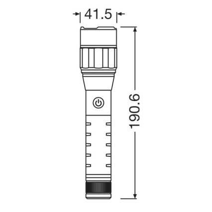 Osram - Torcia ricaricabile a LED dimmerabile LEDINSPECT PRO TORCH 1200 LED/13W/3,6V 4000 mAh IP44
