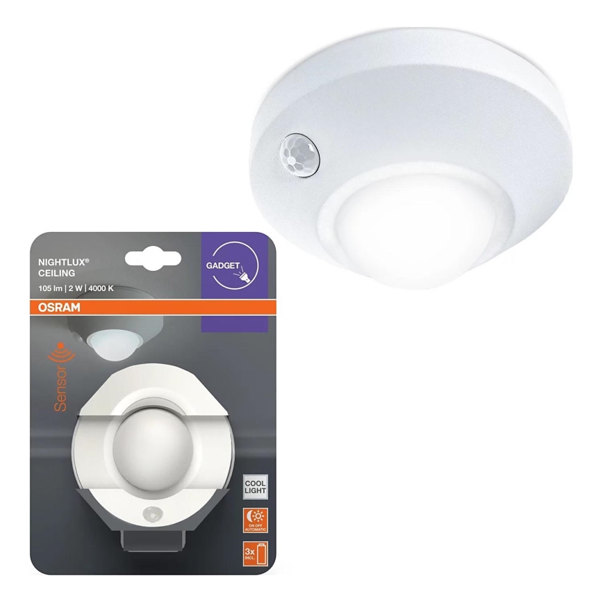 Osram - Veilleuse d'orientation LED avec capteur NIGHTLUX LED/2W/3xAA blanche
