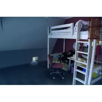 Osram - Veilleuse LED avec capteur crépusculaire LUNETTA LED/0,3W/230V blanche