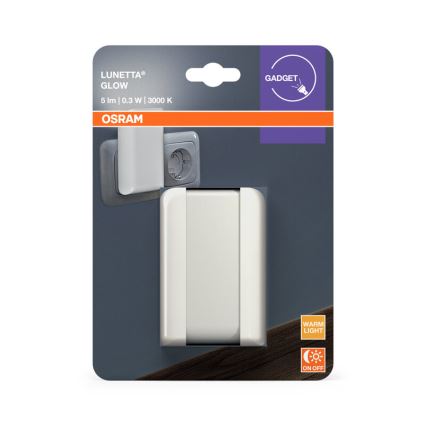 Osram - Veilleuse LED avec capteur crépusculaire LUNETTA LED/0,3W/230V