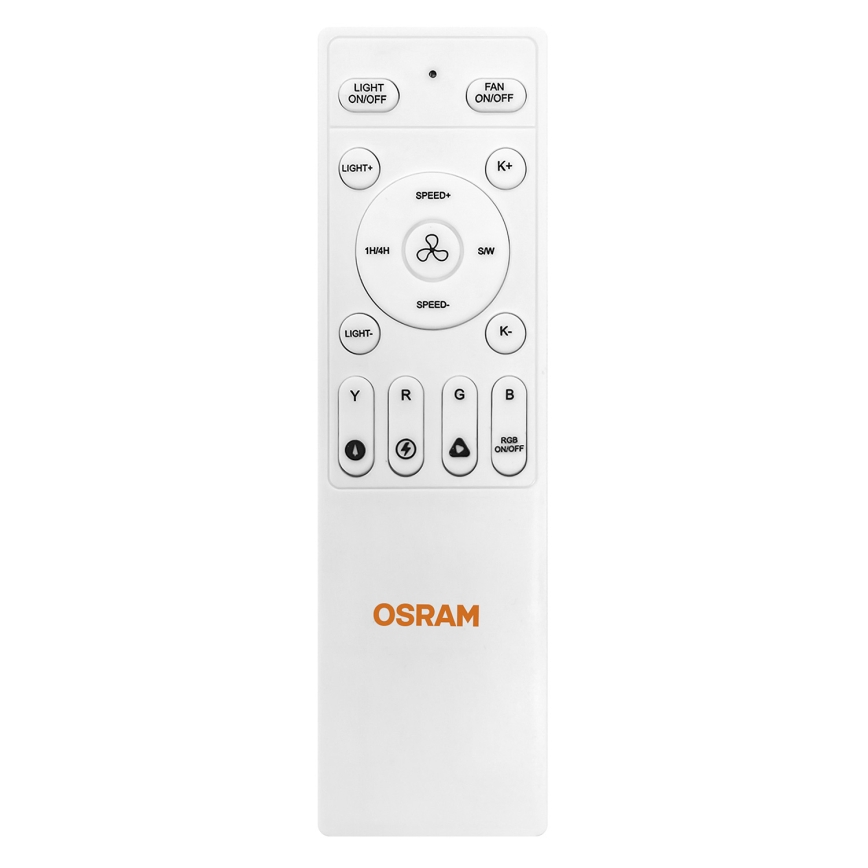 Osram - LED RGB Ventilatore da soffitto dimmerabile NORDES LED/18W/230V 3000-6500K + telecomando