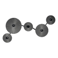 Osram - Wandleuchte PLISSEE 5xE27/15W/230V anthrazit