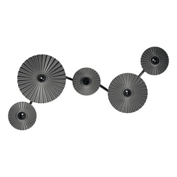 Osram - Wandleuchte PLISSEE 5xE27/15W/230V anthrazit