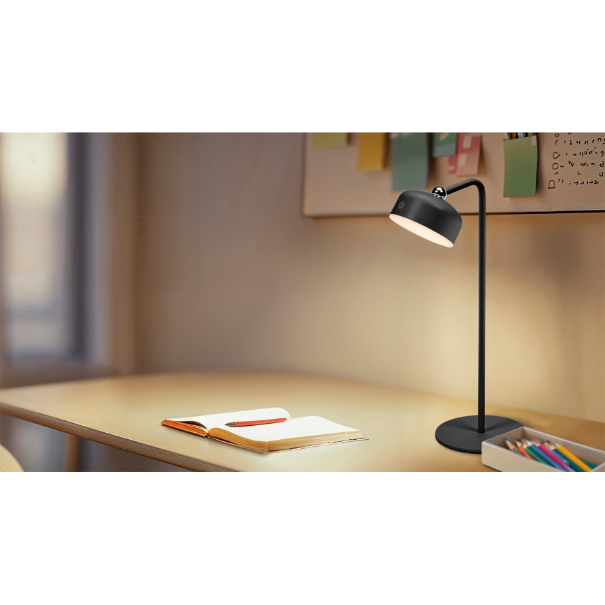 Osram - Wiederaufladbare, dimmbare LED-Tischlampe 3-in-1 DECOR HELPER LED/1,8W/5V schwarz