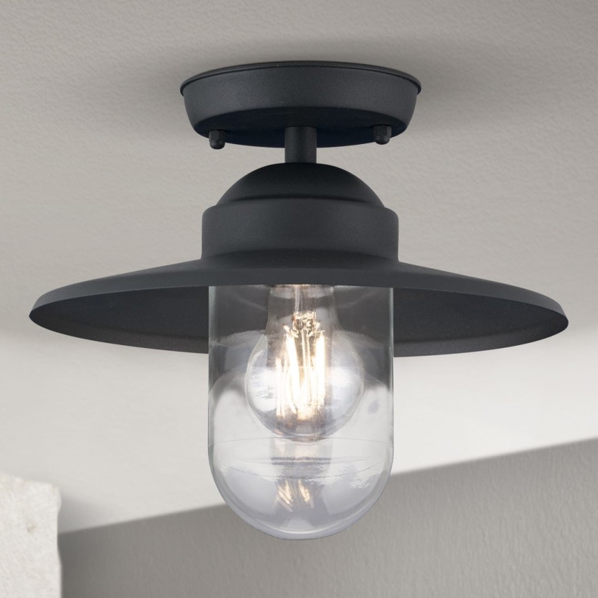 Outdoor-Anbauleuchte EDWARD 1xE27/60W/230V IP44 schwarz