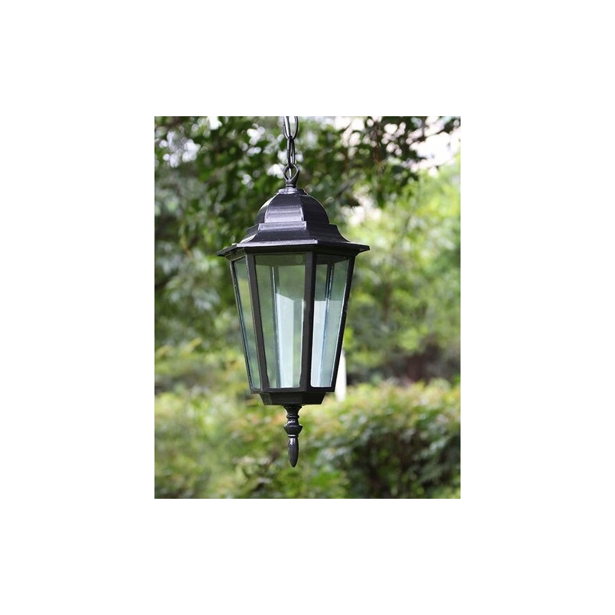 Outdoor-Hängeleuchte 1xE27/20W/230V IP43 schwarz