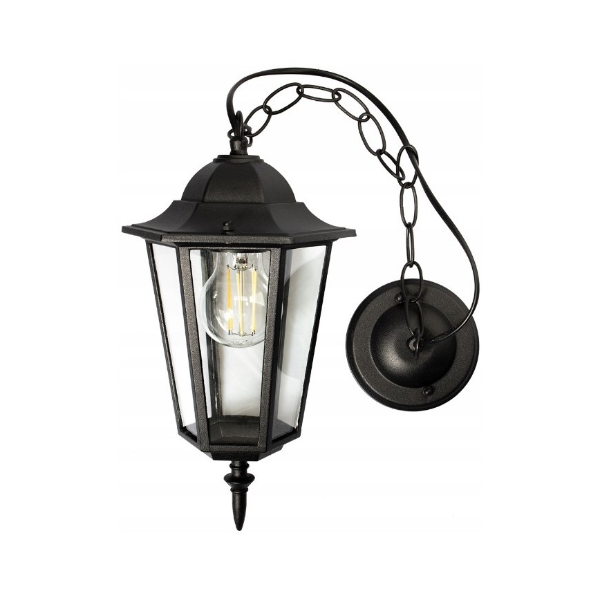 Outdoor-Hängeleuchte 1xE27/20W/230V IP43 schwarz