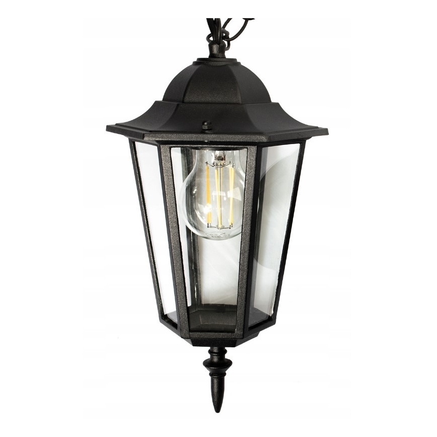 Outdoor-Hängeleuchte 1xE27/20W/230V IP43 schwarz