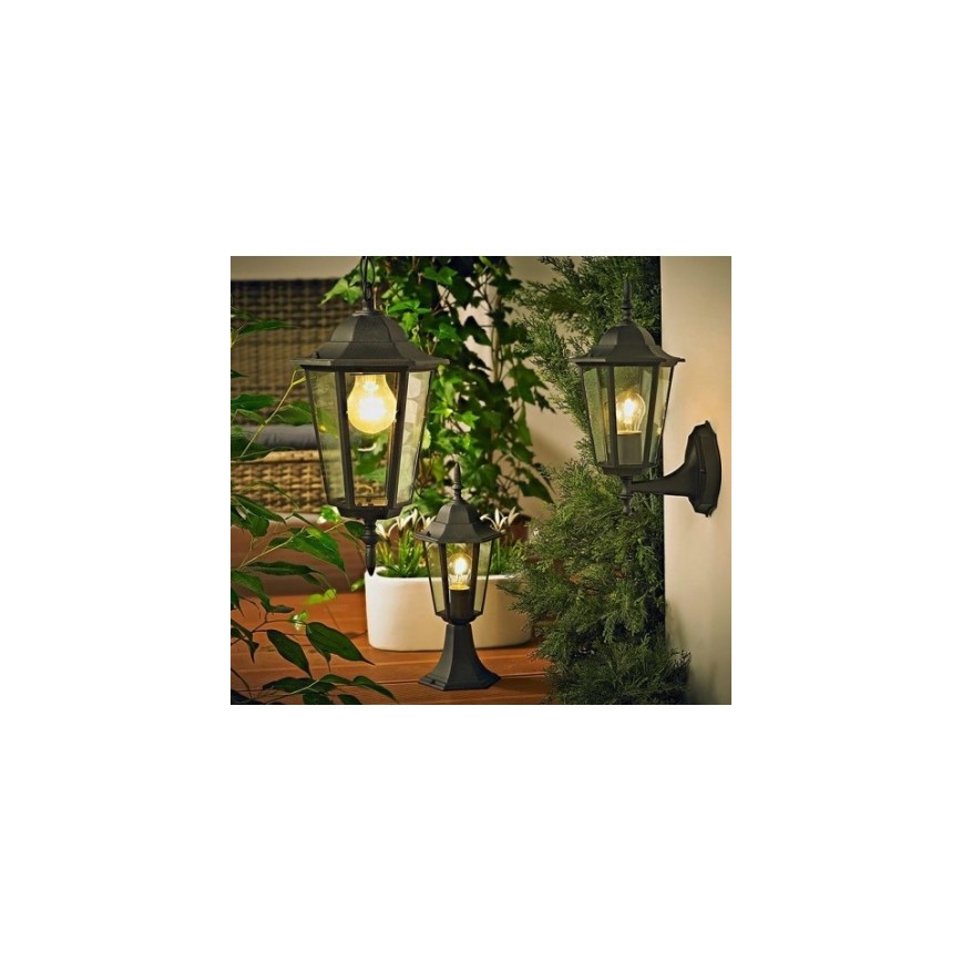Outdoor-Hängeleuchte 1xE27/20W/230V IP43 schwarz