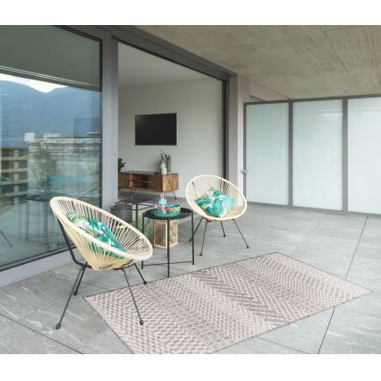 Outdoor-Teppich EXPRESS 60x100 cm grau/creme