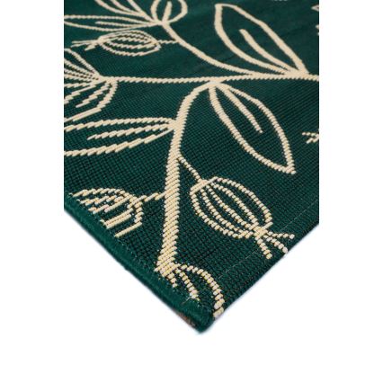 Outdoor-Teppich JUNGLE 80x160 cm, grün – Blattmuster