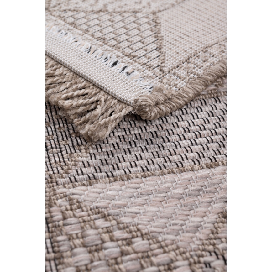 Outdoor-Teppich ORIA 70x140 cm grau/beige