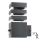 Outdoor-Wandleuchte mit Sensor TEKSAS 1xE27/12W/230V IP44 Graphit