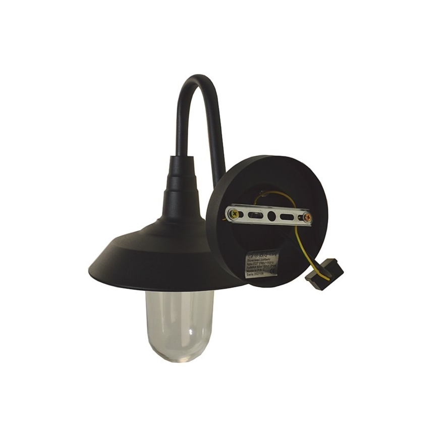 Outdoor-Wandleuchte NILDA 1xE27/60W/230V IP44 schwarz