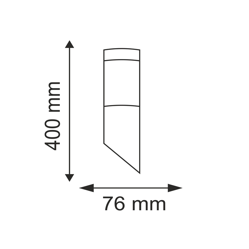 Outdoor-Wandleuchte OSLO 1xE27/10W/230V IP44