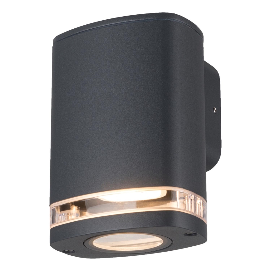 Outdoor-Wandleuchte ZEVI 1xGU10/10W/230V IP54 anthrazit