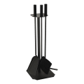 Outils de cheminée 4 pce noir