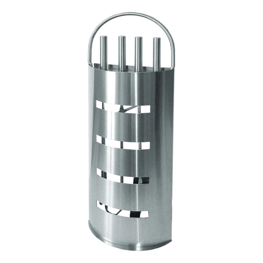 Outils de cheminée 5 pce chrome brillant
