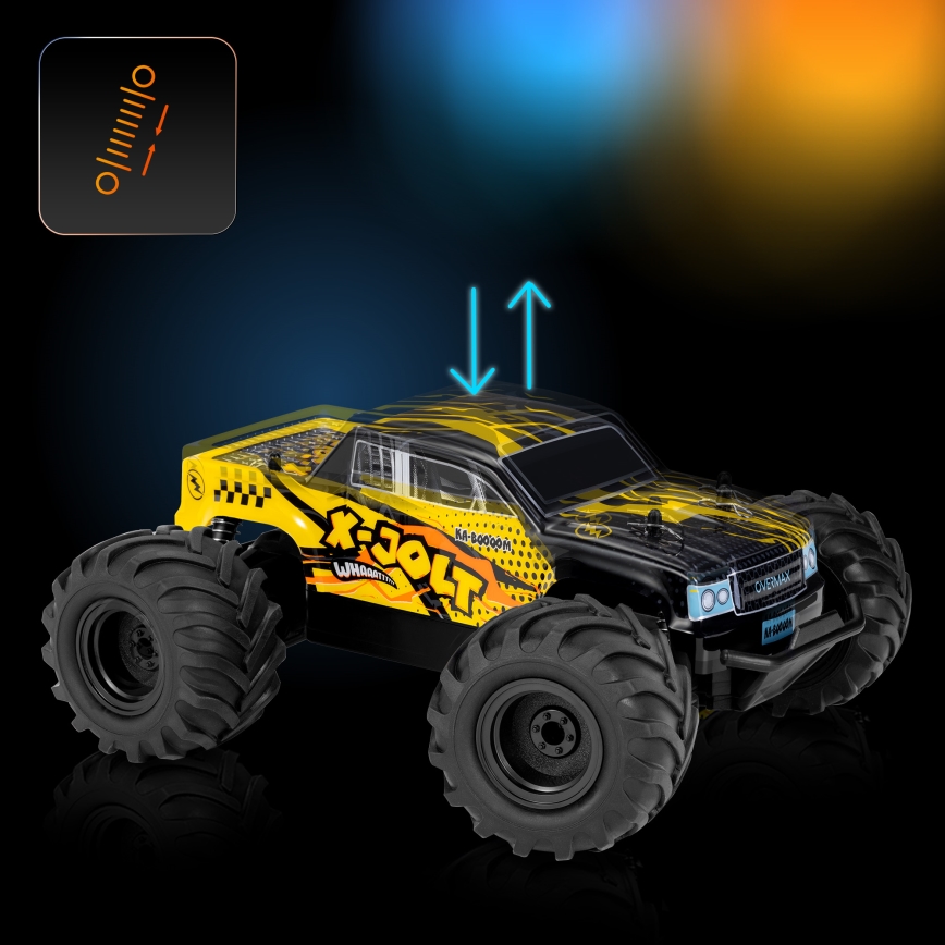 Overmax - auto radiocomandata RC X-JOLT 1000 mAh nero/giallo
