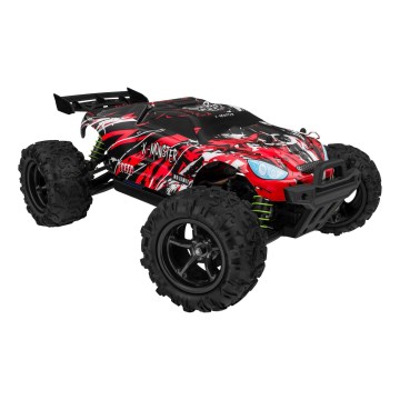 Overmax - Auto radiocomandata X-MONSTER 3.5 con batteria da 1700 mAh, nero/rosso/verde
