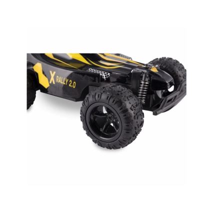 Overmax - Auto radiocomandata X-RALLY 2.0, 1200 mAh, Nero/Giallo