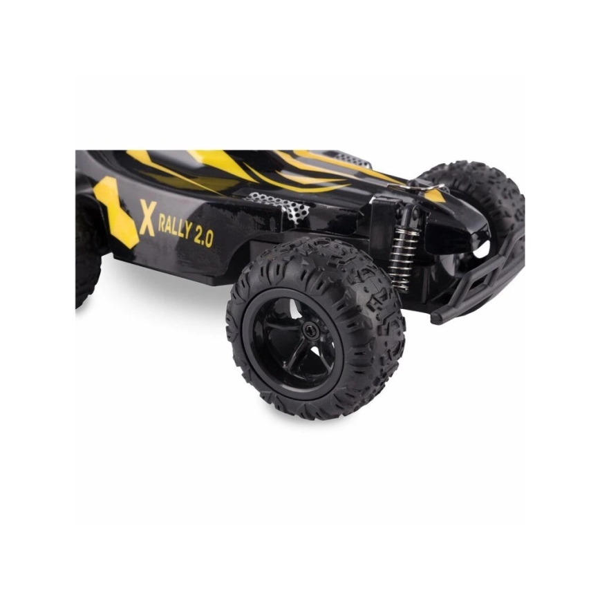 Overmax - Auto radiocomandata X-RALLY 2.0, 1200 mAh, Nero/Giallo