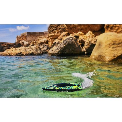 Overmax - barca radiocomandata X-SURGE 4000 mAh nero/verde