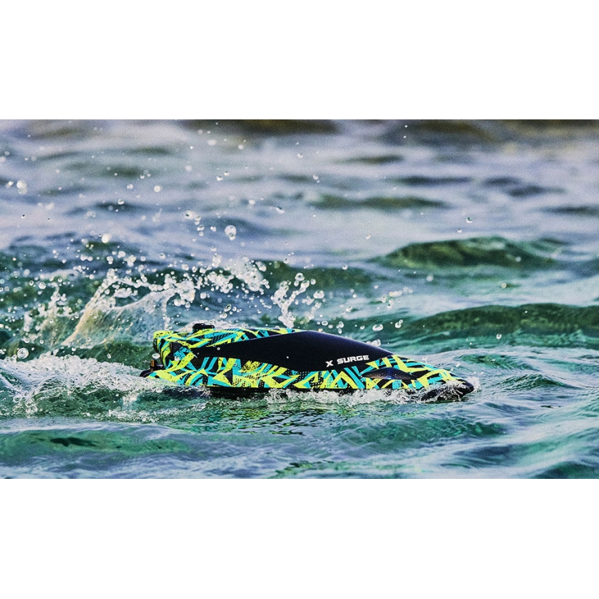 Overmax - barca radiocomandata X-SURGE 4000 mAh nero/verde