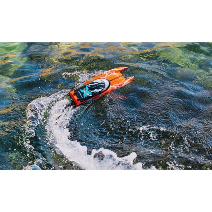 Overmax - Bateau radiocommandé X-TIDE 2400 mAh noir/orange