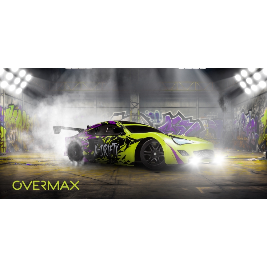 Overmax - RC-Drift-Auto mit Fernsteuerung X-DRIFT 1000 mAh gelb/lila
