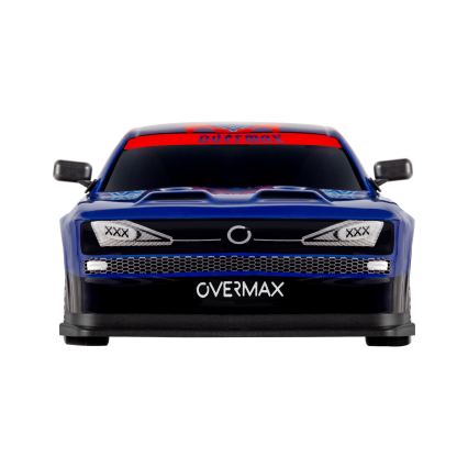 Overmax - Voiture RC de drift télécommandée X-OVERSLIDE 1000 mAh, noire/verte/bleue/rouge